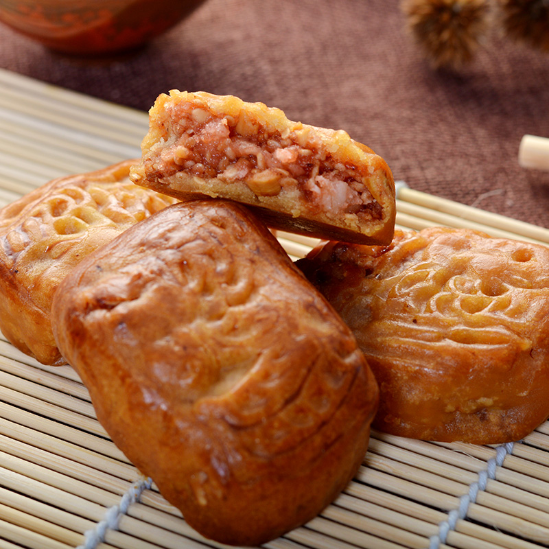 广东潮州特产原味鹏发腐乳饼206g 馅饼肉馅潮式伴手礼图片