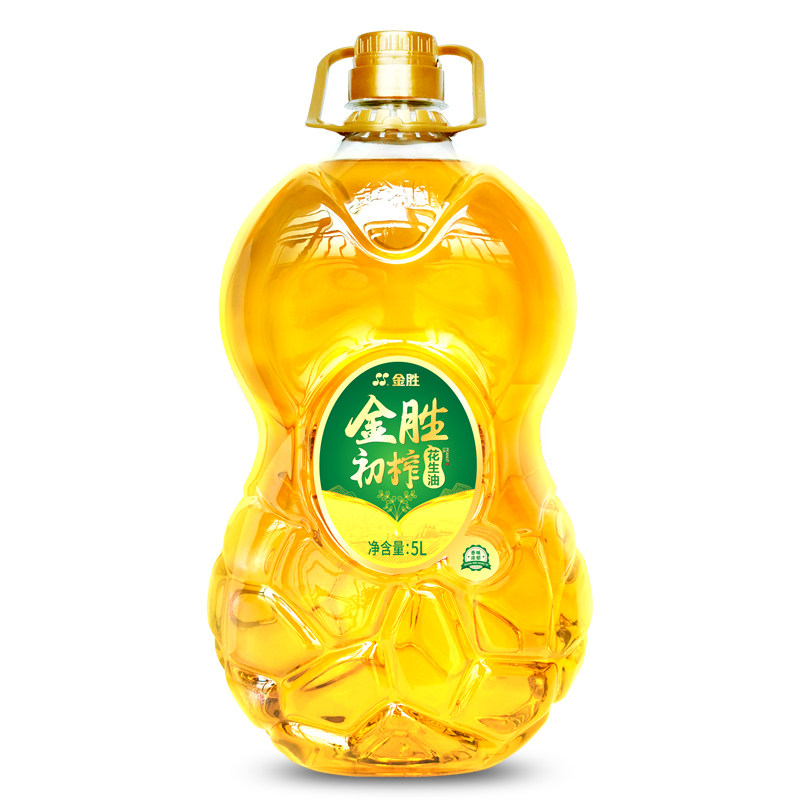 金胜初榨花生油5l家用大桶顺丰花生油