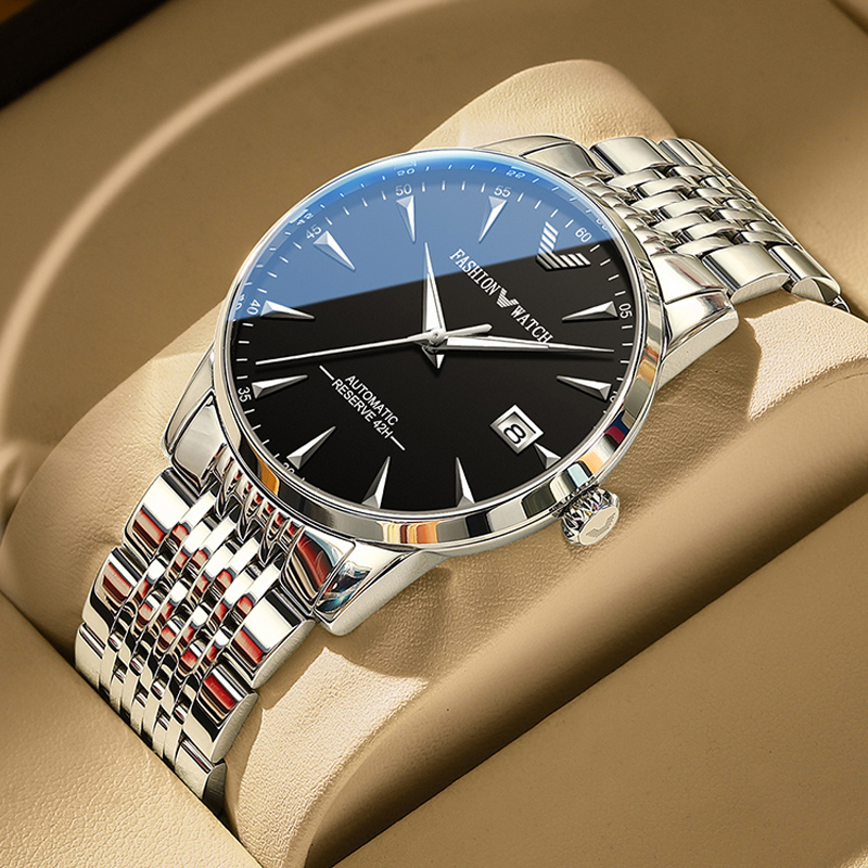 瑞士正品手表男士机械表全自动钢带防水夜光十大品牌超薄商务腕表