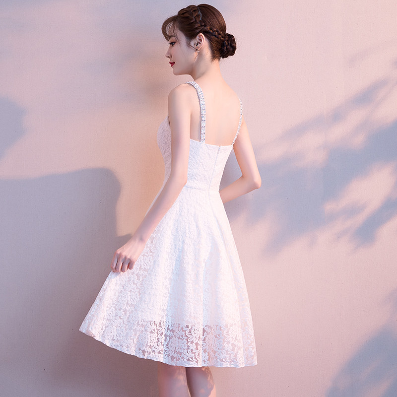 吊带小礼礼服2022新款超仙宴会气质学生短款礼服