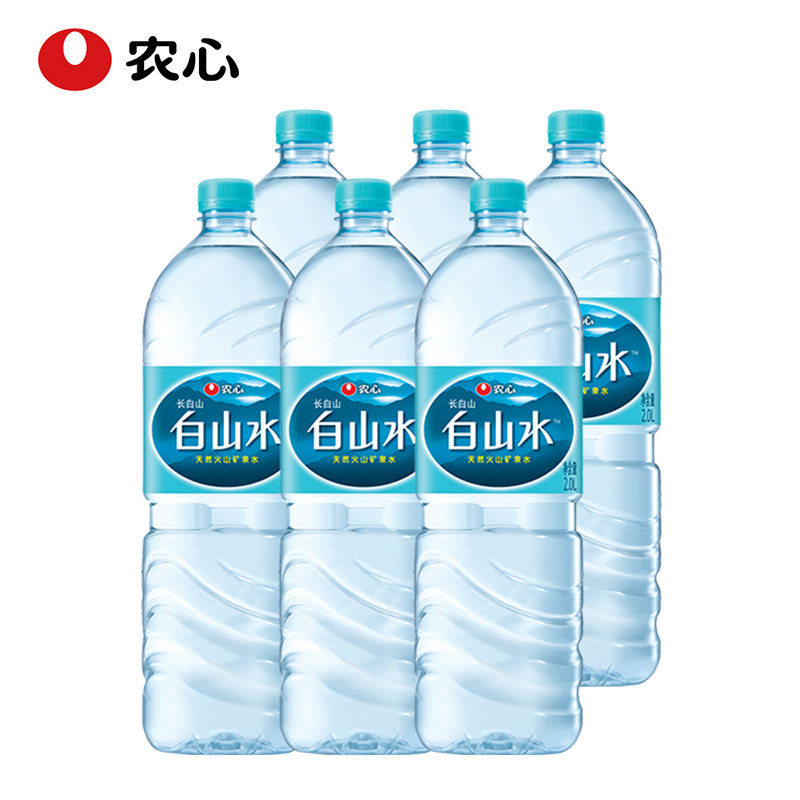农心 白山水2l/瓶*6整箱 火山天然矿泉水