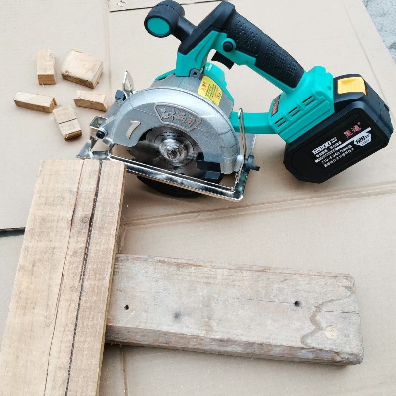 乐易充电式云石机锂电无刷切割机石材瓷砖木材电圆锯手持电锯手锯