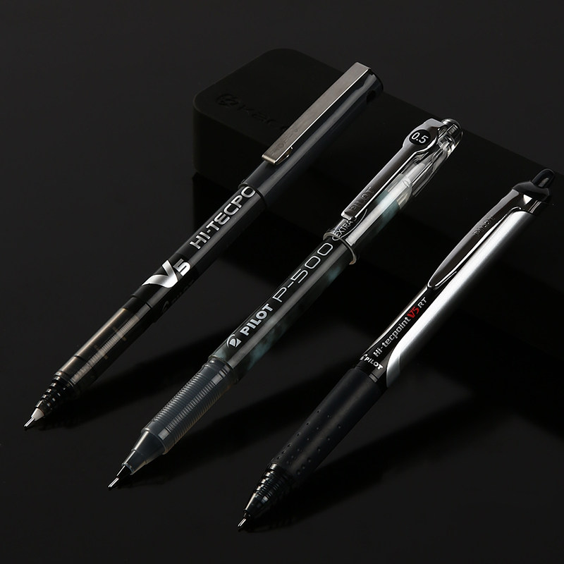 日本pilot百乐黑色色笔大合集全针管0.5mm中性笔中性笔