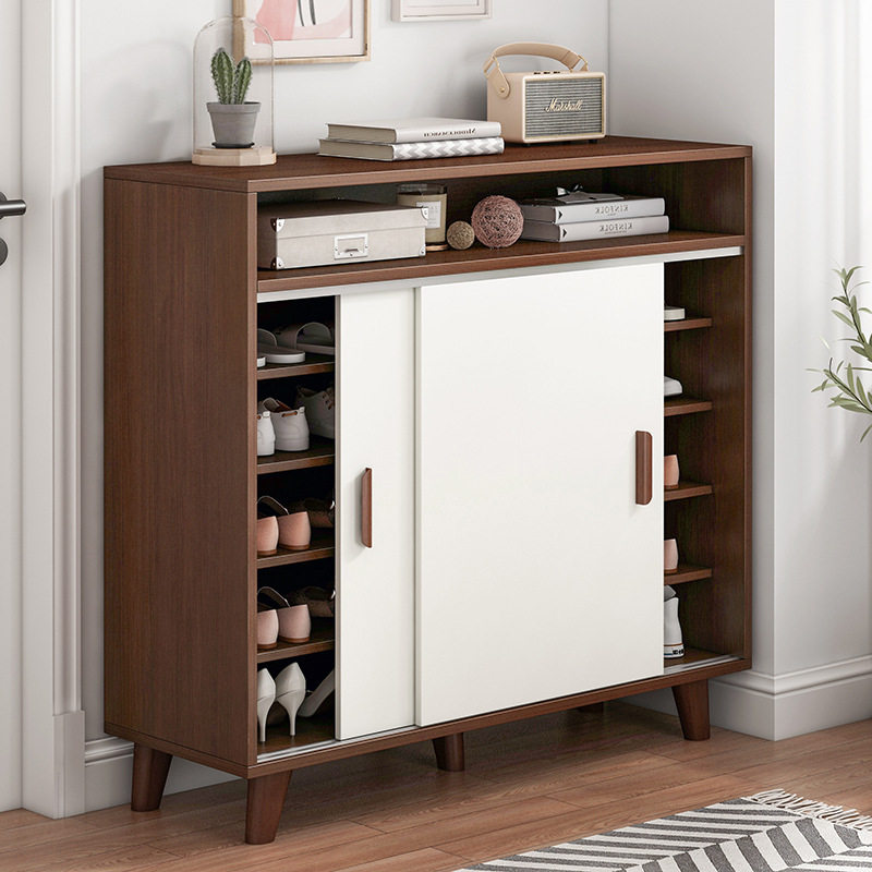 移动门欧式收纳阳台玄关门厅家用鞋柜鞋架鞋柜