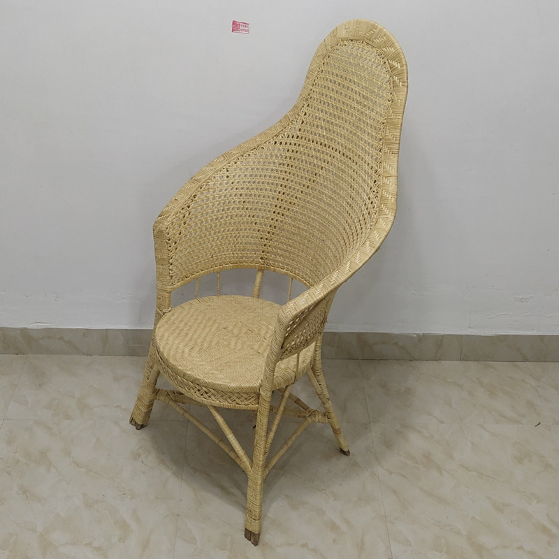 天然人大休闲椅休闲办公客厅家用藤椅真藤单人大围椅