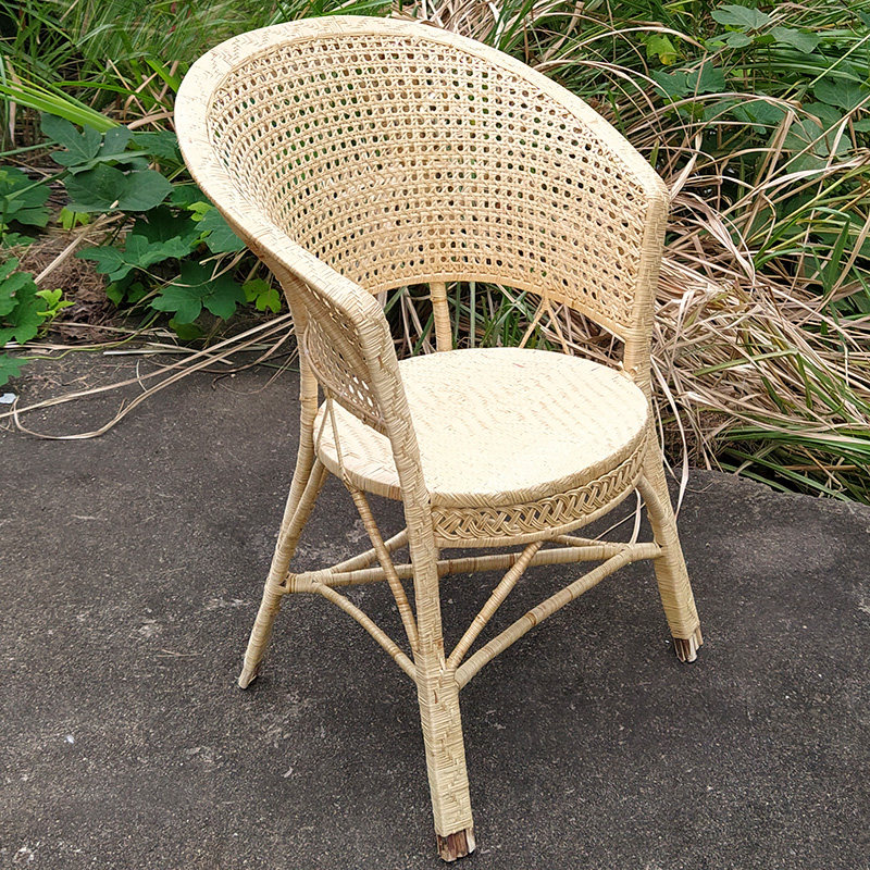 天然真藤编织藤椅家用休闲休闲椅椅子现代简约单人围椅