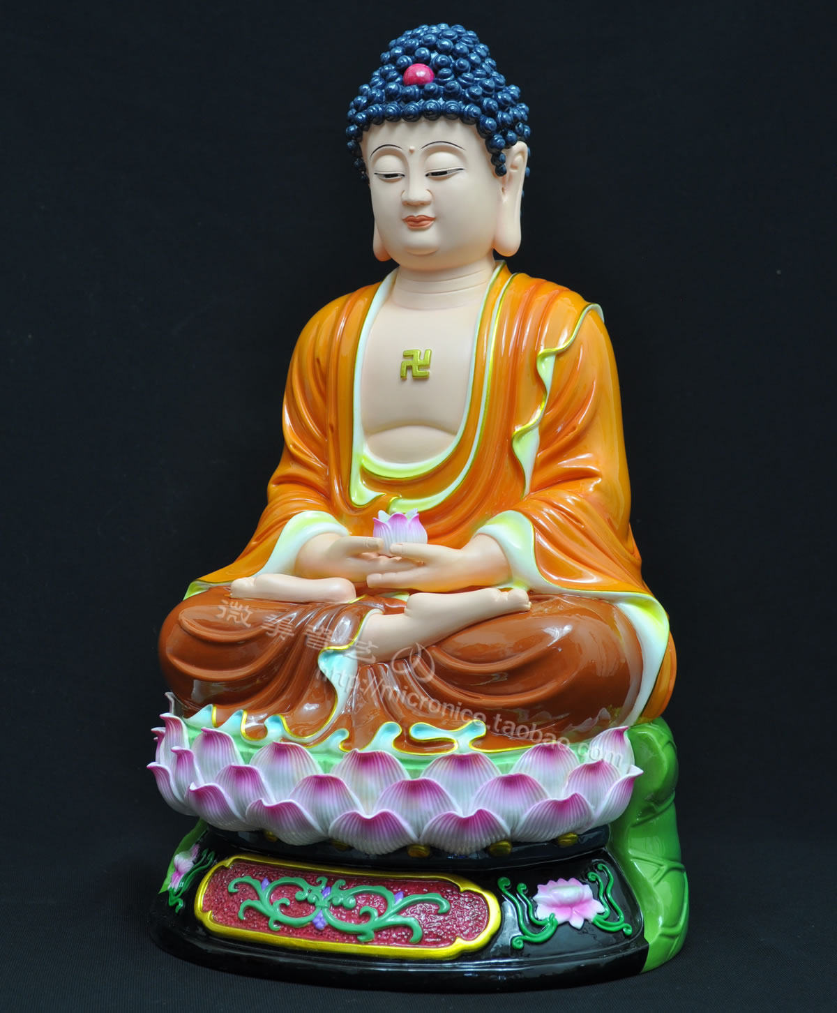 吋手如来如来佛佛像阿弥陀佛释迦牟尼药师德化陶瓷摆件摆件