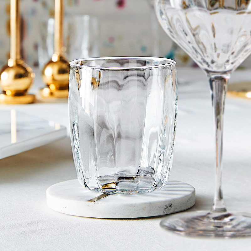 意大利进口单层水晶玻璃创意家用杯子套装网红耐热客厅泡茶喝水杯