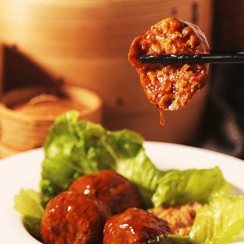 狗不理丸子即食加热脱骨牛肉黄焖四喜八大1450g速食菜