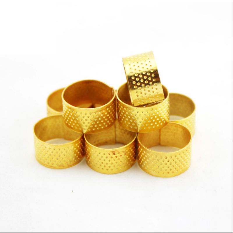 可调节金色结婚顶针手工针线活新娘陪嫁道具顶针箍缝纫金属铁顶针