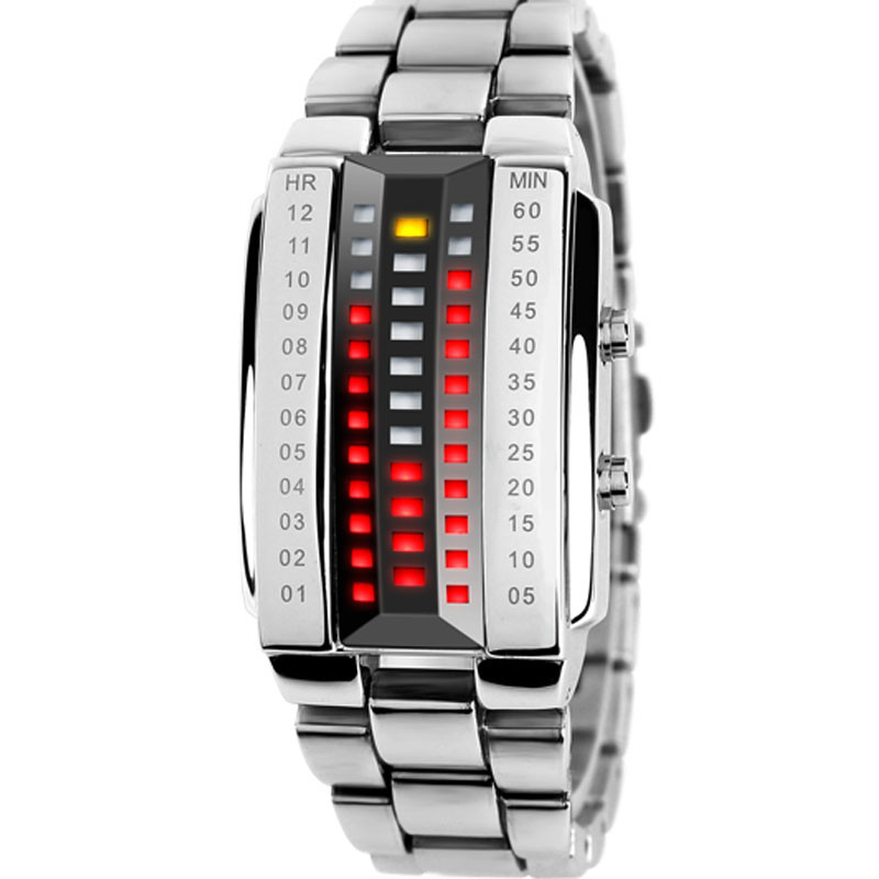 户外俄罗斯军用男女个性创意LED手表潮流时尚电子表防水情侣表