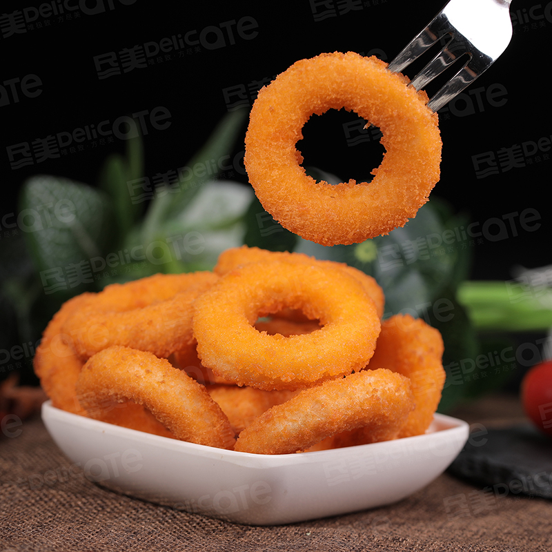 博远鸡肉洋葱圈鸡肉圈商用冷冻半成品鸡排鸡块油炸小吃一箱10包