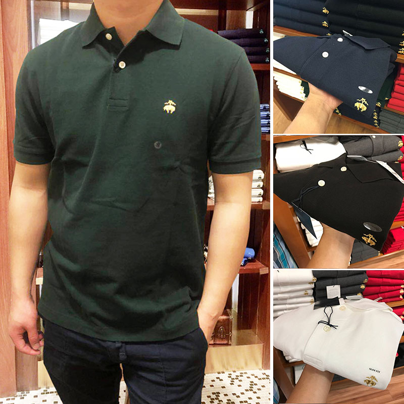 美式休闲Brooks Brothers/布克兄弟短袖Polo衫男经典翻领大码长袖