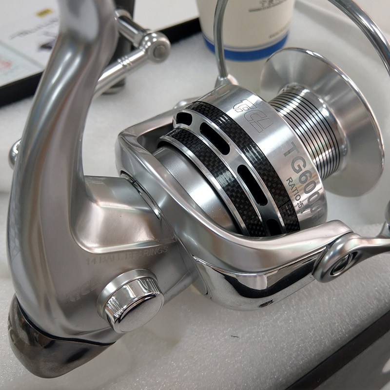 迪佳tg400060008000渔轮纺车车轮海钓轮全金属鱼线轮