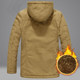 Jeep chariot cotton-padded jacket men's winter mid-length cotton loose casual cotton jacket plus velvet thick warm cotton jacket Jeep chariot cotton-padded jacket men's winter mid-length cotton loose casual cotton jacket plus velvet thick warm cotton jacket