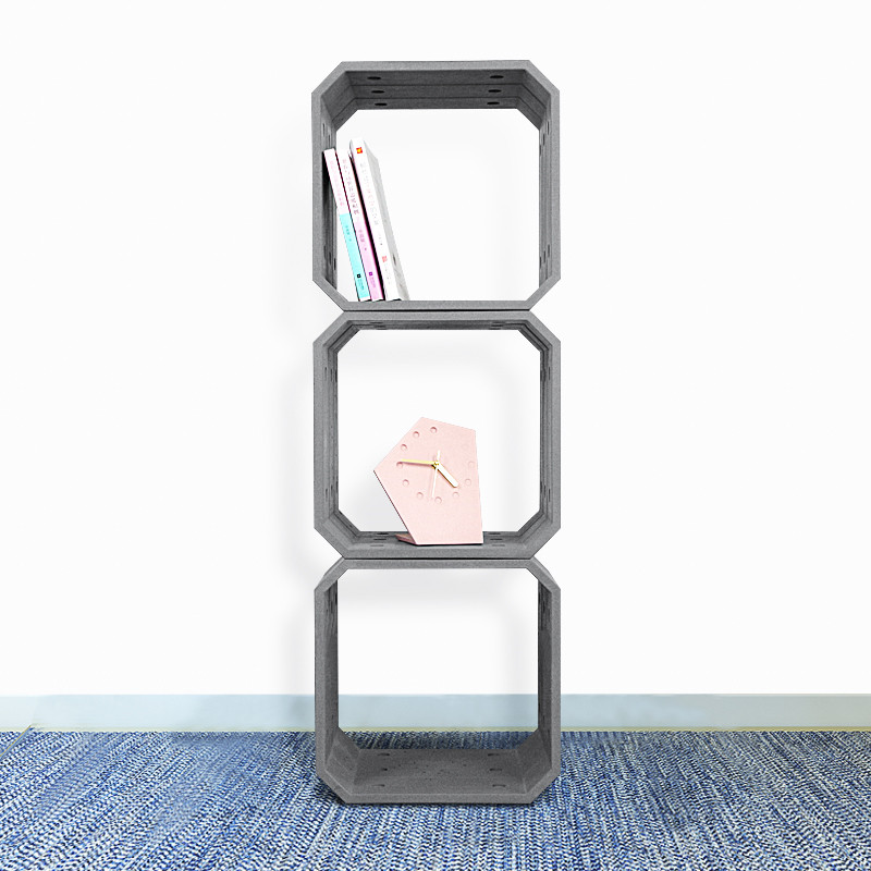 另一一边水泥书柜北欧家居摆件混凝土置物收纳整理架