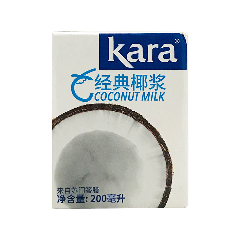 裸价临期 印尼进口 KARA牌经典椰浆200ml奶茶甜品材料