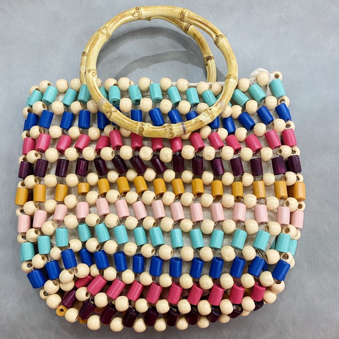 西班牙串珠手工斜挎包圣诞新年礼物小包女孩亲子手提包可爱淑女风