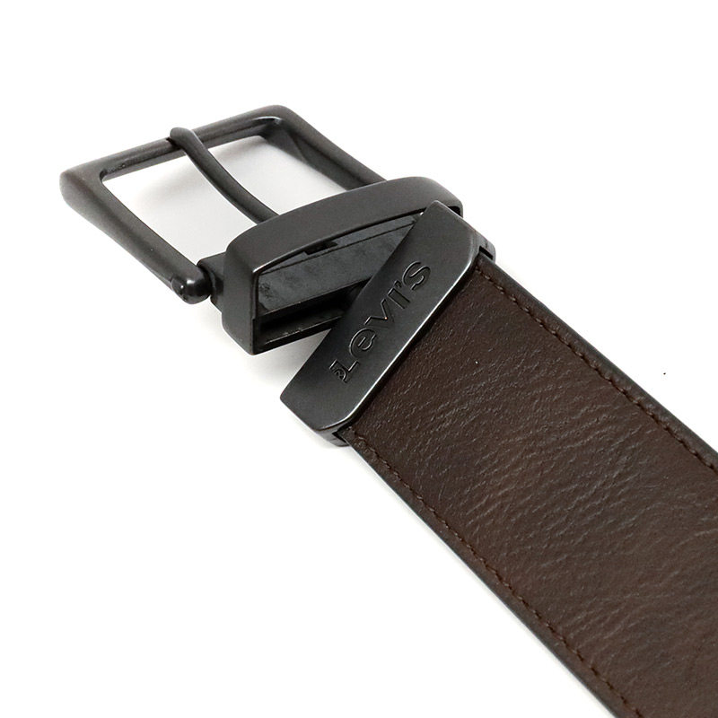 levi李维斯复古做旧时尚潮流双面针扣皮带男士腰带腰带