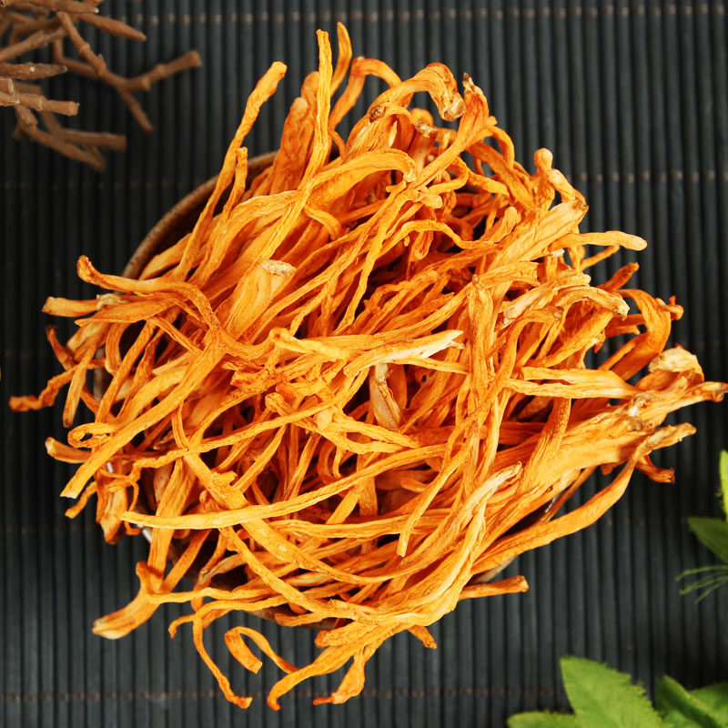 农家自种 特级孢子头排草 北虫草 虫草花 正品金虫草500克包邮