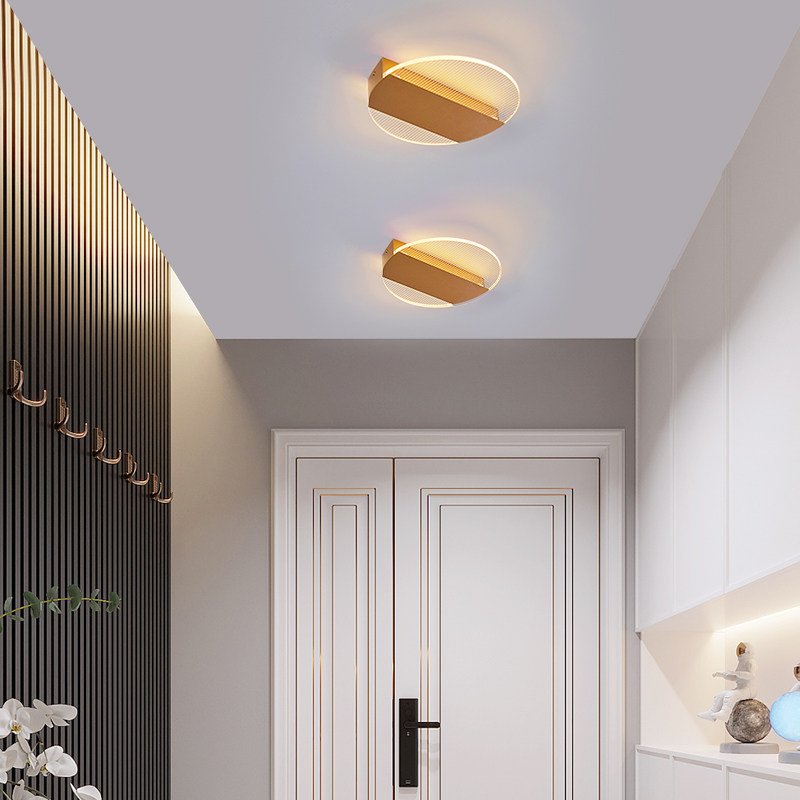 过道走廊创意个性北欧玄关关灯轻奢极简入户门厅客厅吸顶灯