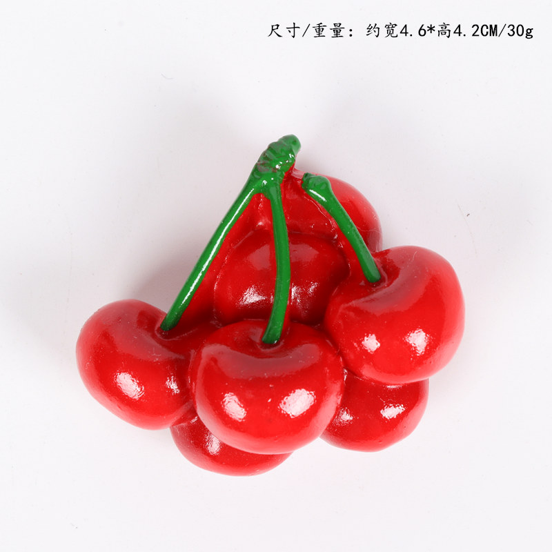 水果冰箱3d立体磁贴火龙果樱桃草莓留言装饰品冰箱磁性贴