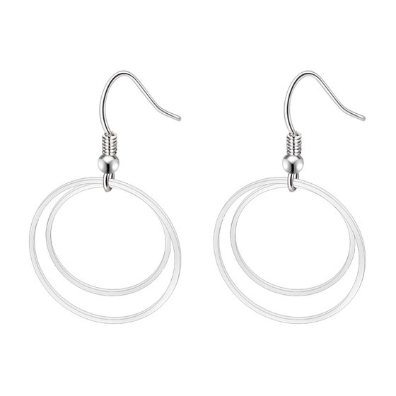 Original simple niche design S925 sterling silver ear jewelry temperament double -layered earrings female earring earrings earrings earrings Original simple niche design S925 sterling silver ear jewelry temperament double -layered earrings female earring earrings earrings earrings