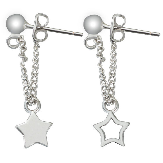 Asymmetric Star S925 Silver Jewelry Pure Tremella Earrings Mini Ear Nail Earrings Simple Korean Earrings Asymmetric Star S925 Silver Jewelry Pure Tremella Earrings Mini Ear Nail Earrings Simple Korean Earrings