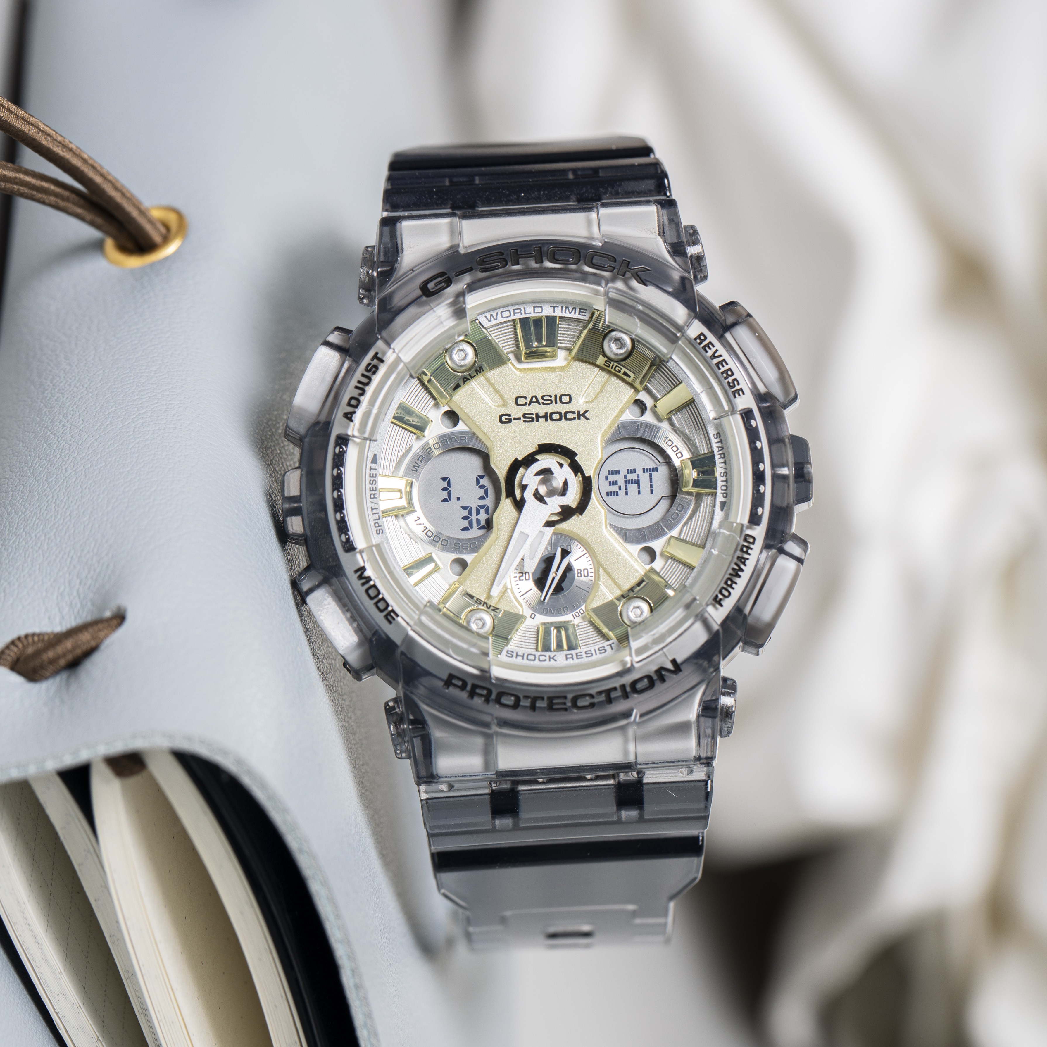 卡西欧学生手表gshock冰韧翡翠翠绿玫瑰金运动运动日韩腕表