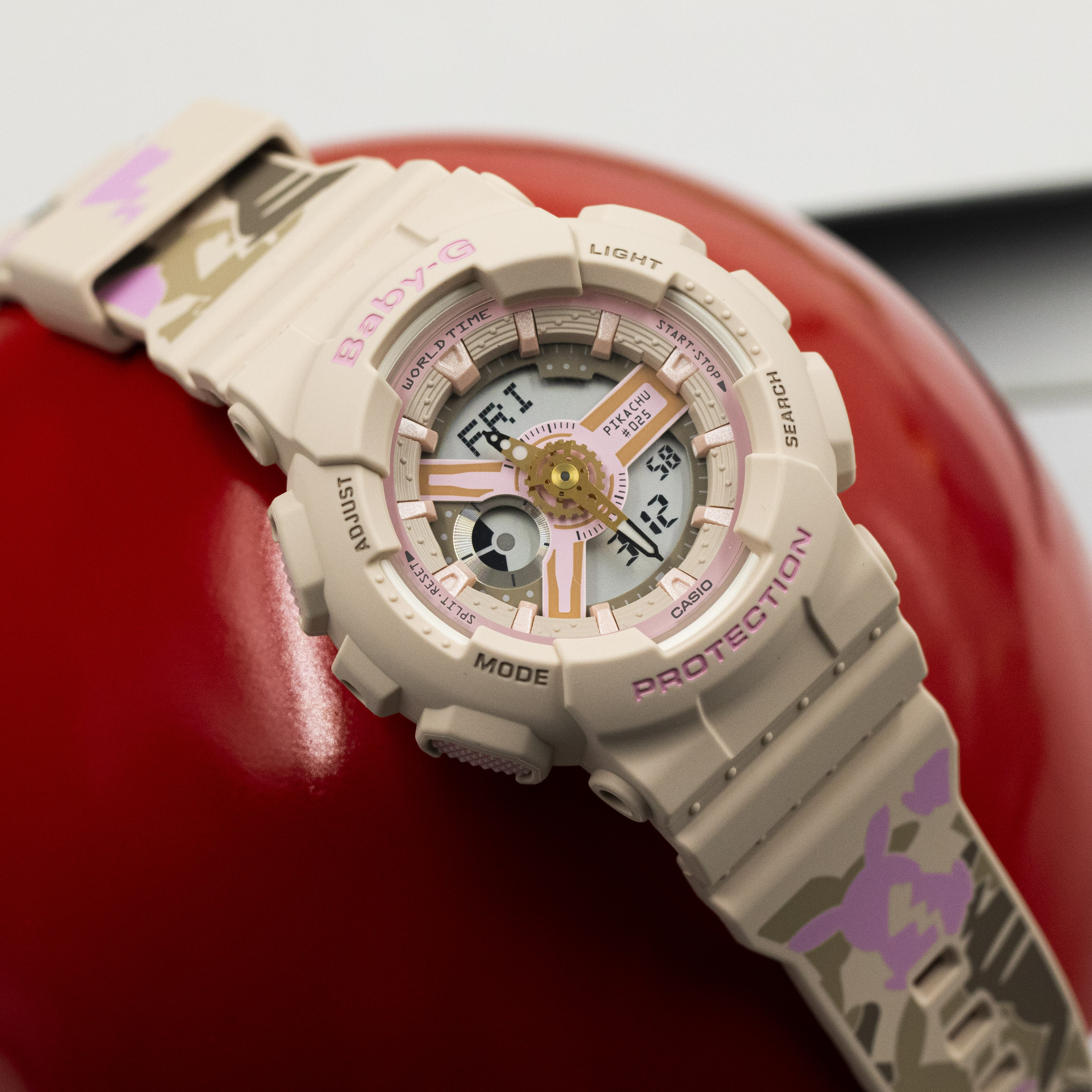 卡西欧babyg蓝白哆啦皮卡丘联名运动手表ba110be7110pkc日韩腕表