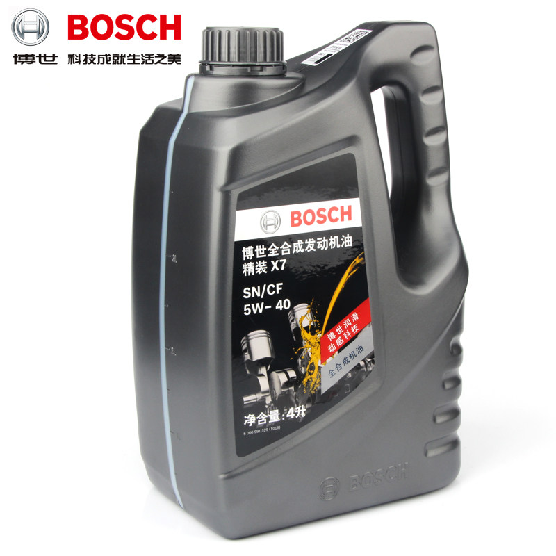 博世精装x7合成合成机机油汽车发动机润滑油5w40汽机油