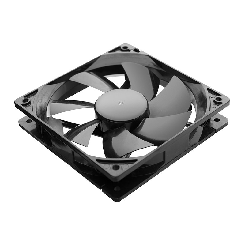 风扇机箱14cm静音散热风扇无灯黑框叶二针接口台式散热器