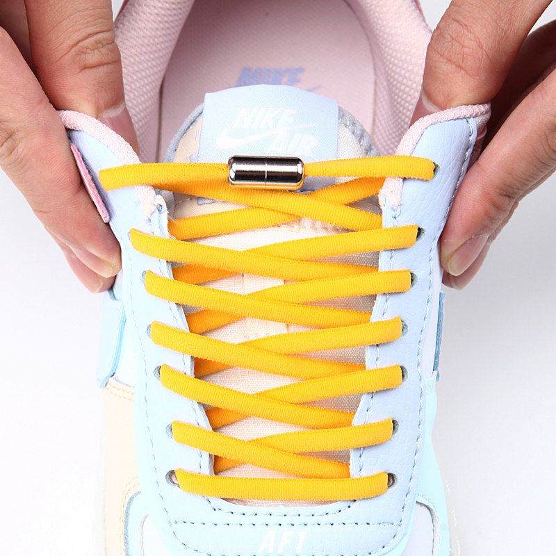 卡帝乐鳄鱼免系松紧懒人鞋带带扣免绑儿童男女弹力鞋带