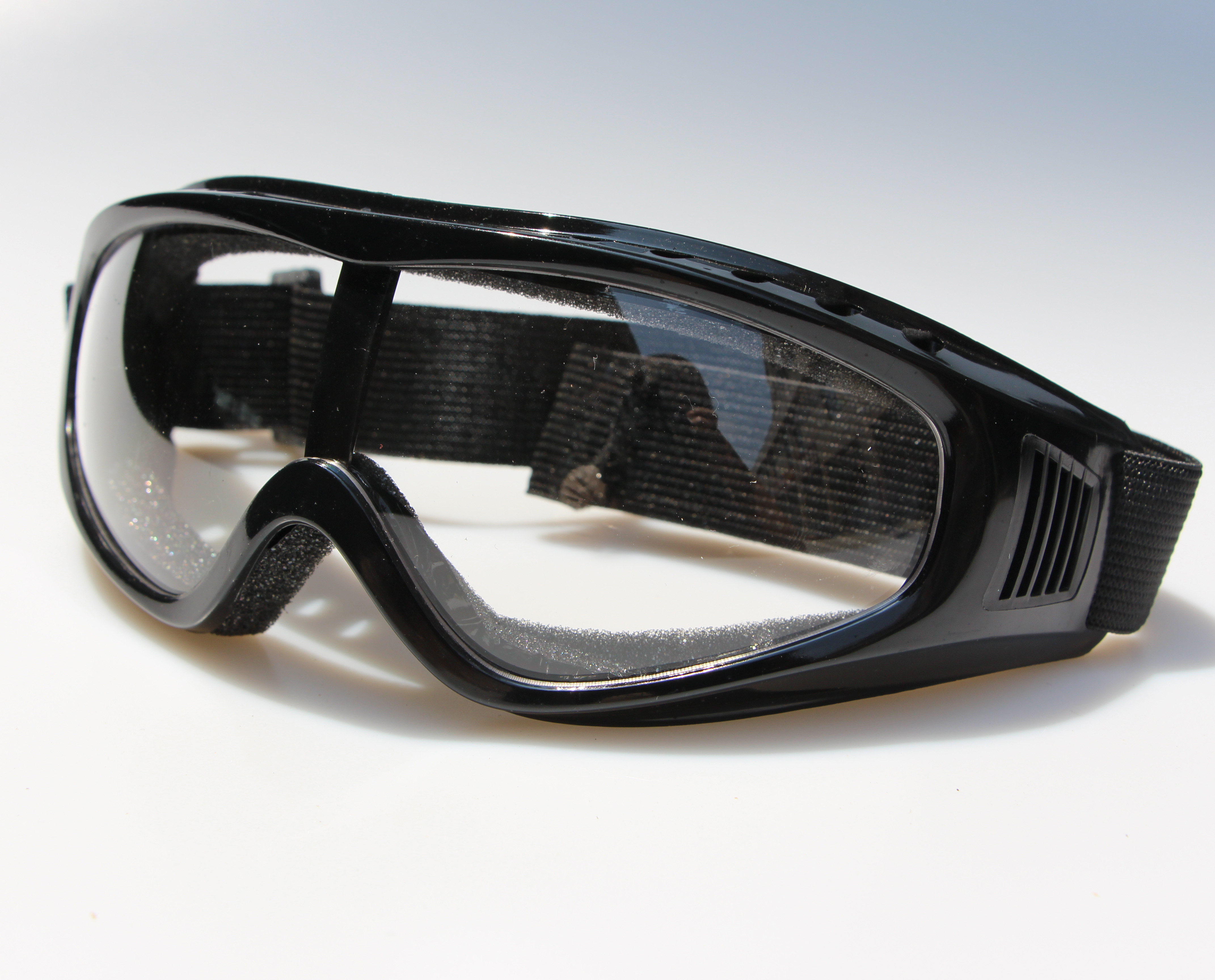 防冲击护目镜 防飞溅海绵风镜化学实验骑行摩托车透明防尘防风镜