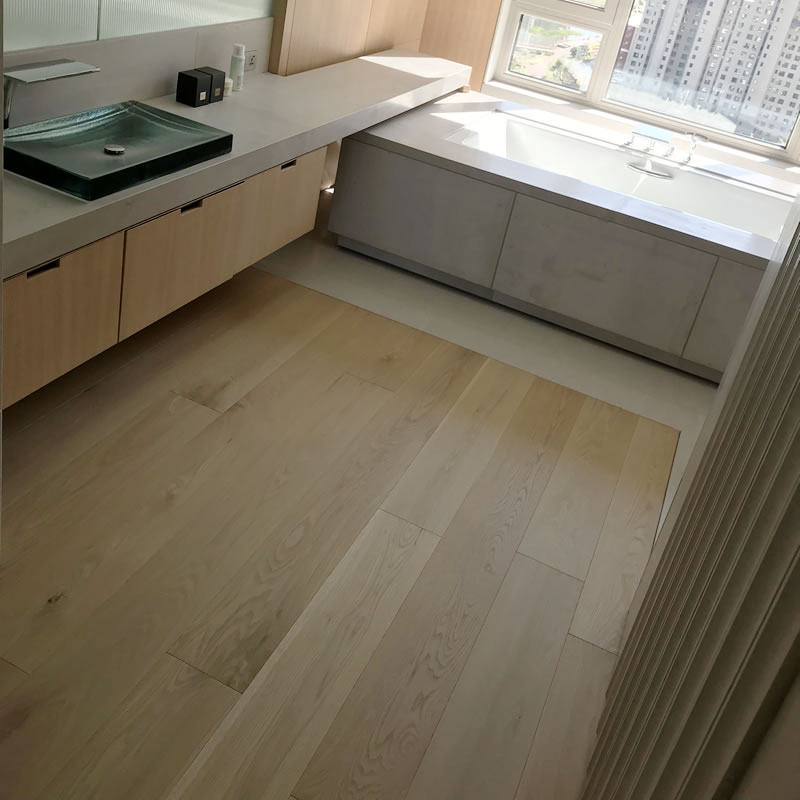 库卡超长专用地暖f4超宽出口实木地板三层隐形实木复合地板