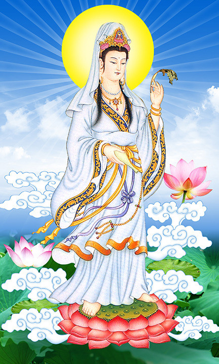 5d方钻满钻钻石画站立观音菩萨佛像贴钻画点钻十字绣砖石秀钻石