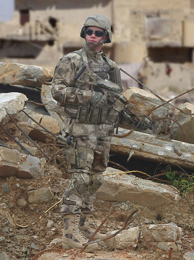 包邮atacs荒漠废墟迷彩服美式男迷彩服cs户外野战伪装迷彩套服