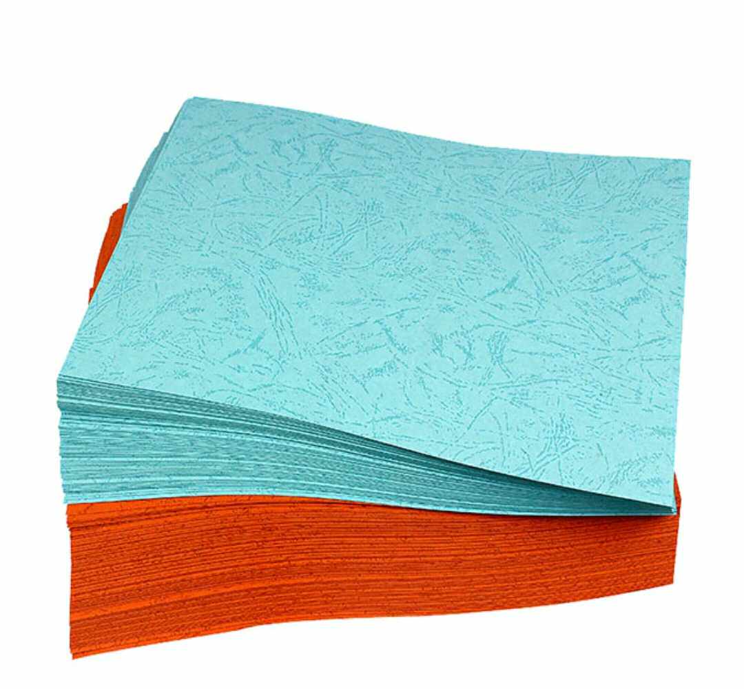 办公新款黑色绿色a4100张皮彩色卡纸封面打印皮纹纸