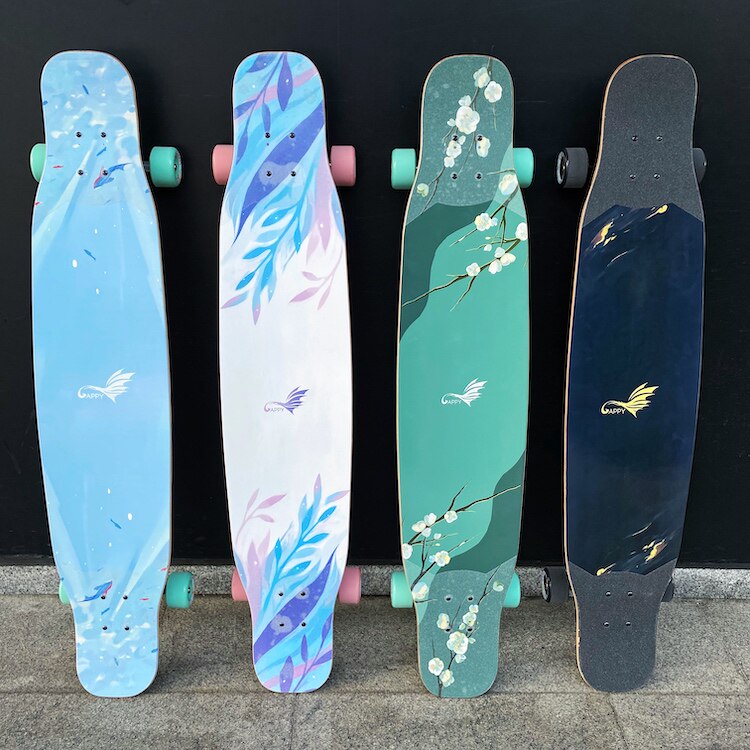 孔雀鱼长板gappy专业板初学者男女生韩国舞板代步刷街板不止滑板