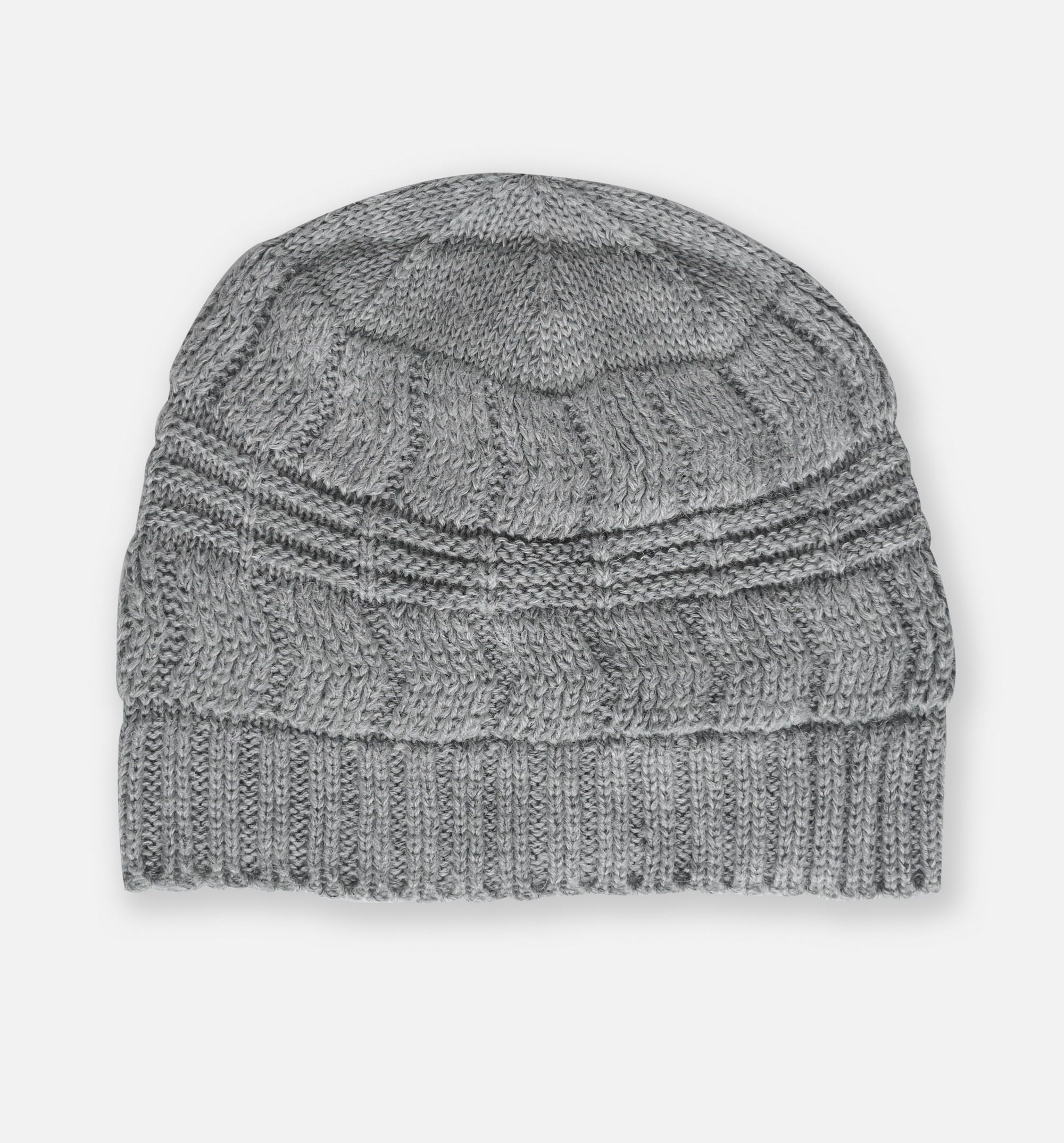 针织提花羊毛毛线帽子柔软单层白色灰色男女帽子