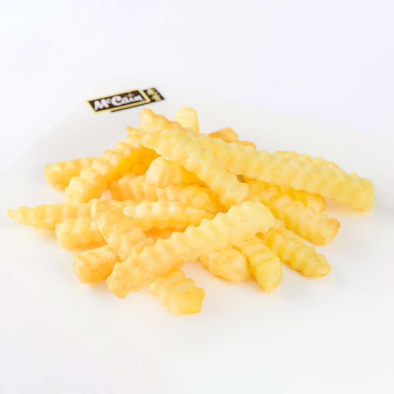 麦肯曲薯2kg6包整箱田园优选波浪薯条铜牌薯类制品