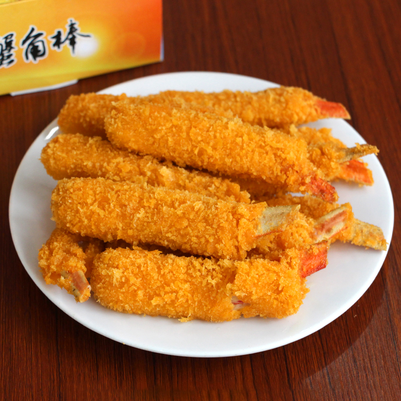 裹粉肉棒蟹肉冷冻钳蟹脚蟹腿黄金6盒105kg蟹角蟹类制品