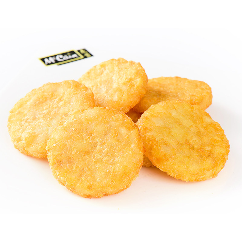 麦肯小圆薯饼15kg圆形土豆豆饼美式薯饼块薯条薯类制品