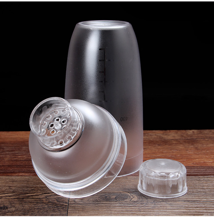 酒器雪克杯刻度耐摔防烫奶茶pc树脂雪克壶调酒调酒器