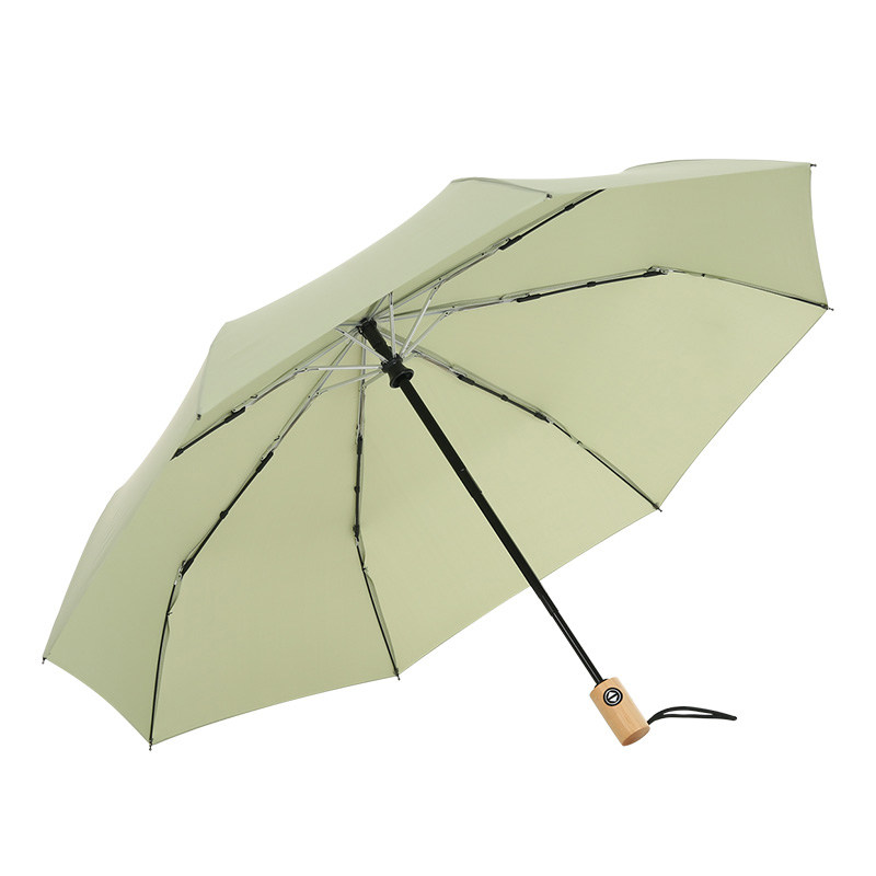 雪堡雨伞韩国小清新晴雨两用自动伞折叠全自动黑色伞