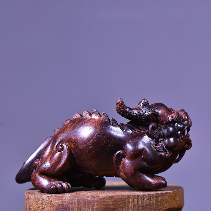 手把正宗海南黄花梨貔貅木雕摆件件油梨老文玩木雕