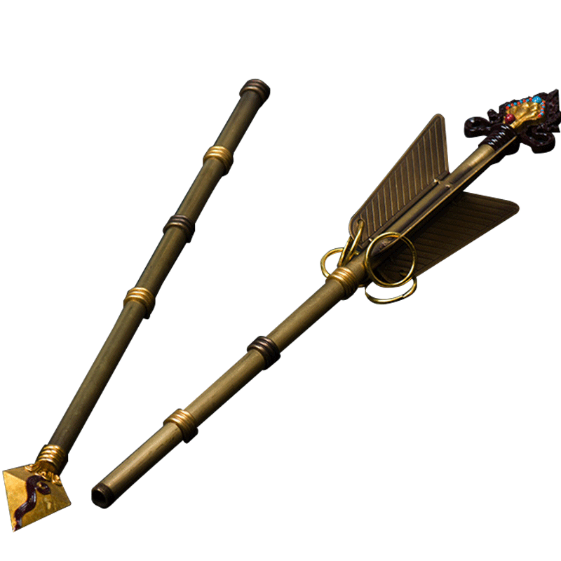 财神佛具欧斯特铜制摩尼宝神箭镶嵌宝石藏族用品摆件