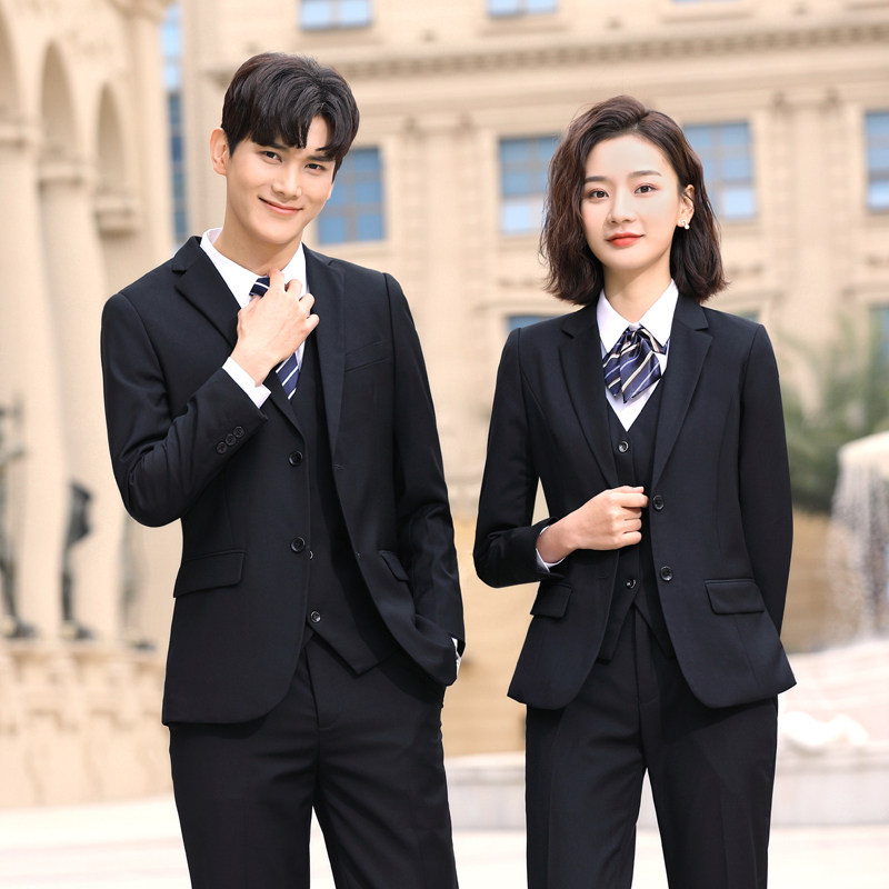 西装套装男女商务职业长袖夏季薄款时尚气质职业女裤套装