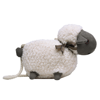 毛绒小包包女包新款2020可爱卡通小羊包休闲百搭少女心单肩斜挎包