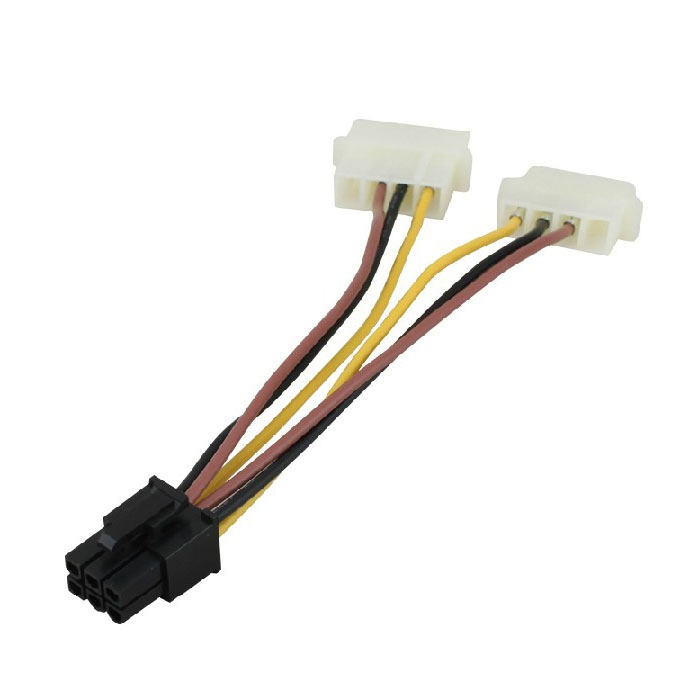 显卡热卖电源线4pin6pin6p4p转接接线电脑电源线
